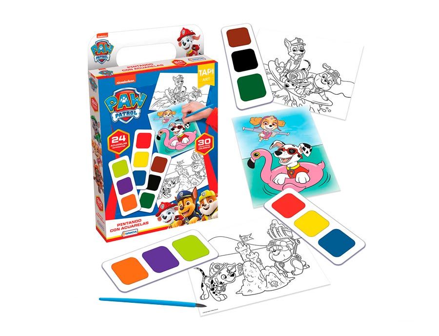 Pintando Con Acuarelas Paw Patrol