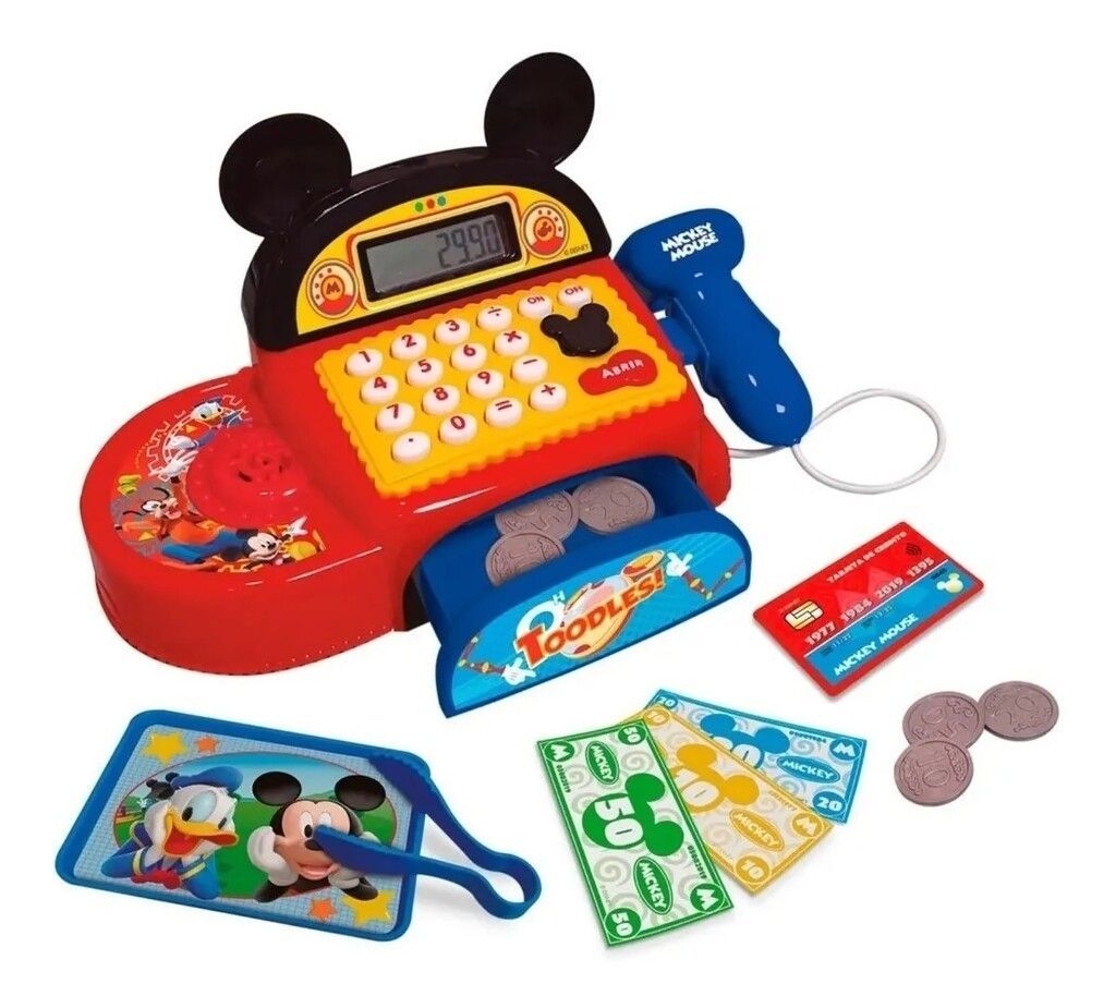 Caja Registradora Con Luz Y Sonido Mickey Mouse