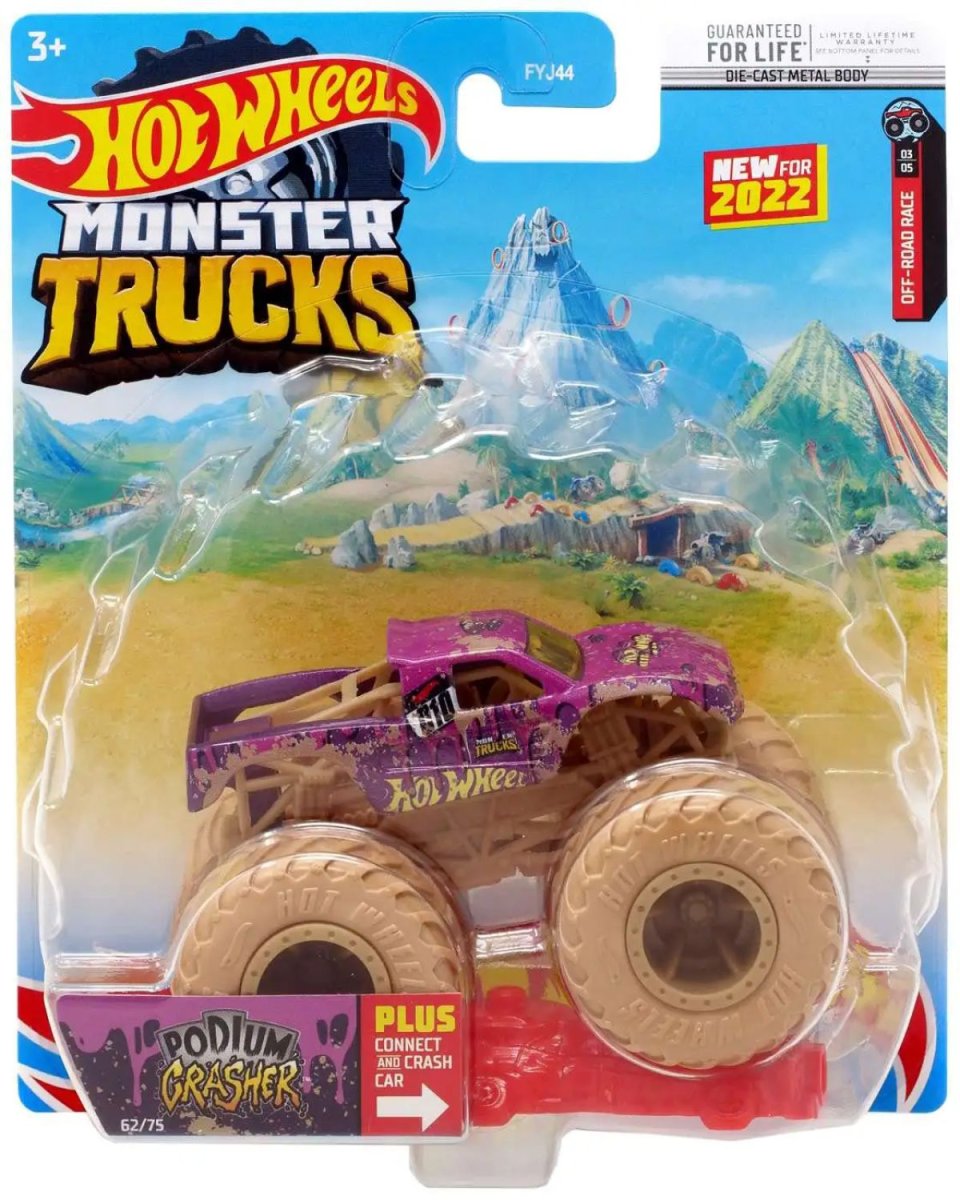 Hot Wheels Vehiculo Monster Trucks - Podium Crasher