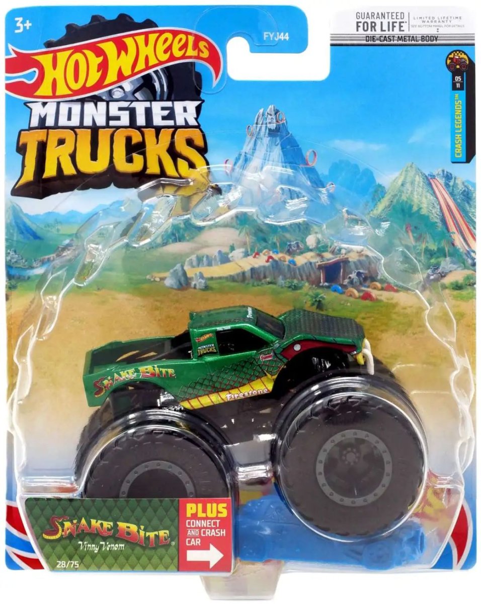 Hot Wheels Vehiculo Monster Trucks - Snake Bite