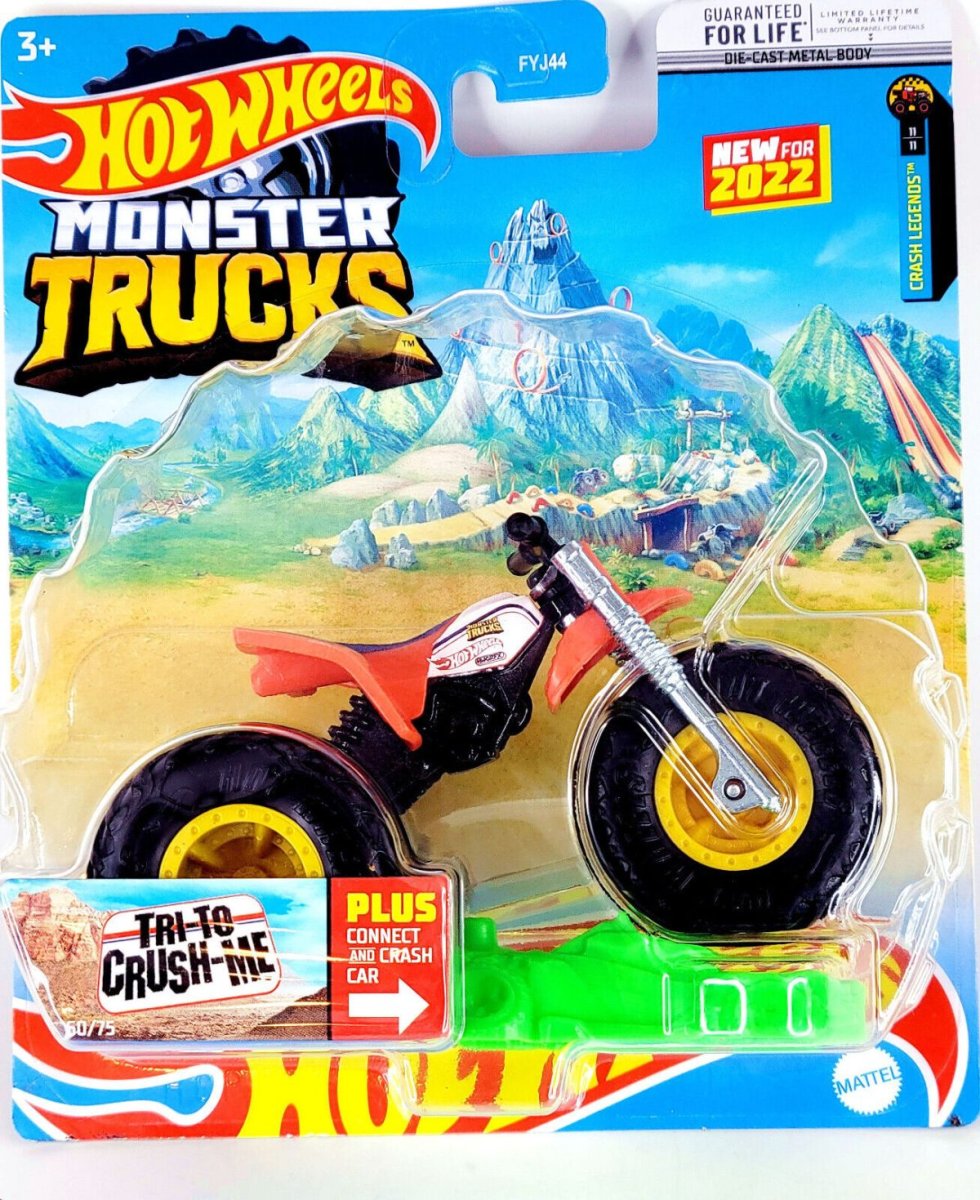 Hot Wheels Vehiculo Monster Trucks - Tri-To Crush-Me