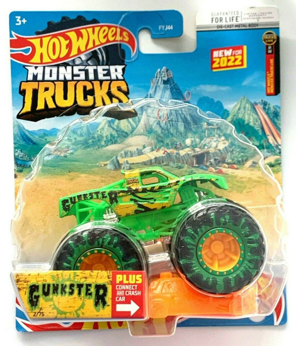 Hot Wheels Vehiculo Monster Trucks - Gunkster