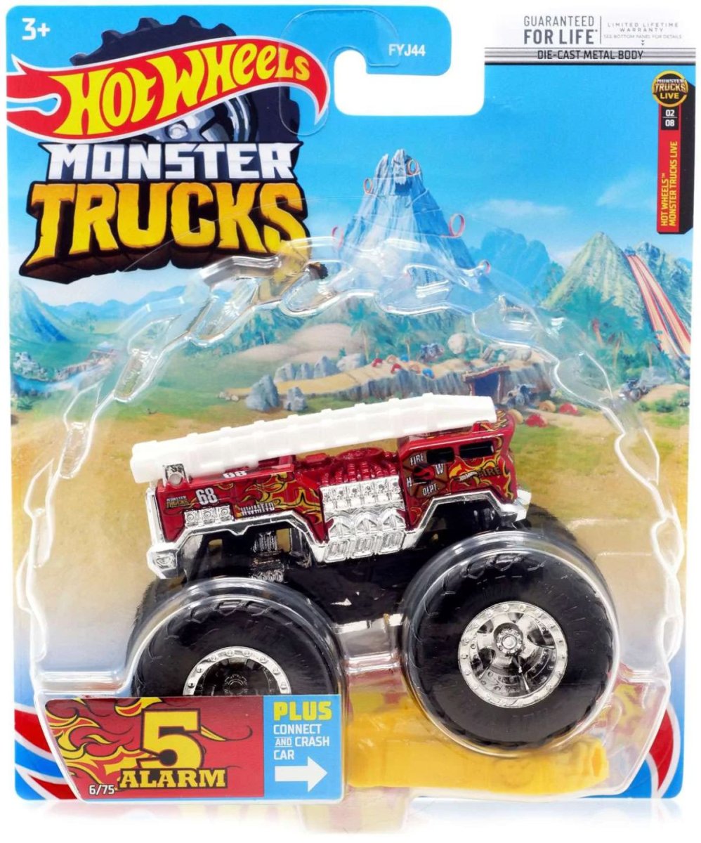Hot Wheels Vehiculo Monster Trucks - 5 Alarm