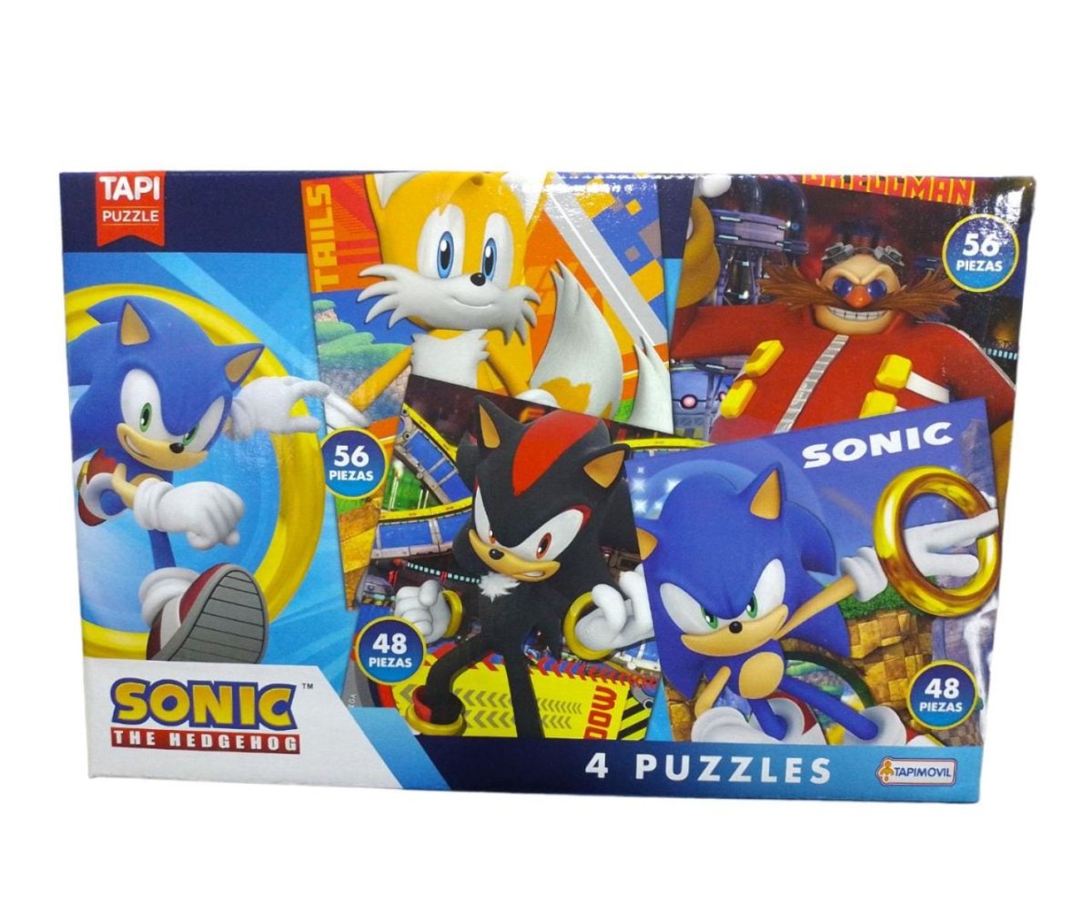 Puzzle Rompecabezas Sonic 4 En 1