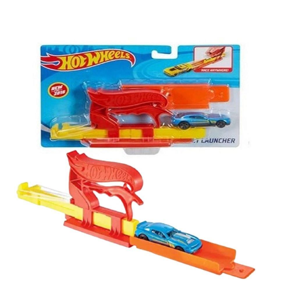 Hot Wheels Lanzador De Bolsillo - Pocket Launcher - Incluye Auto