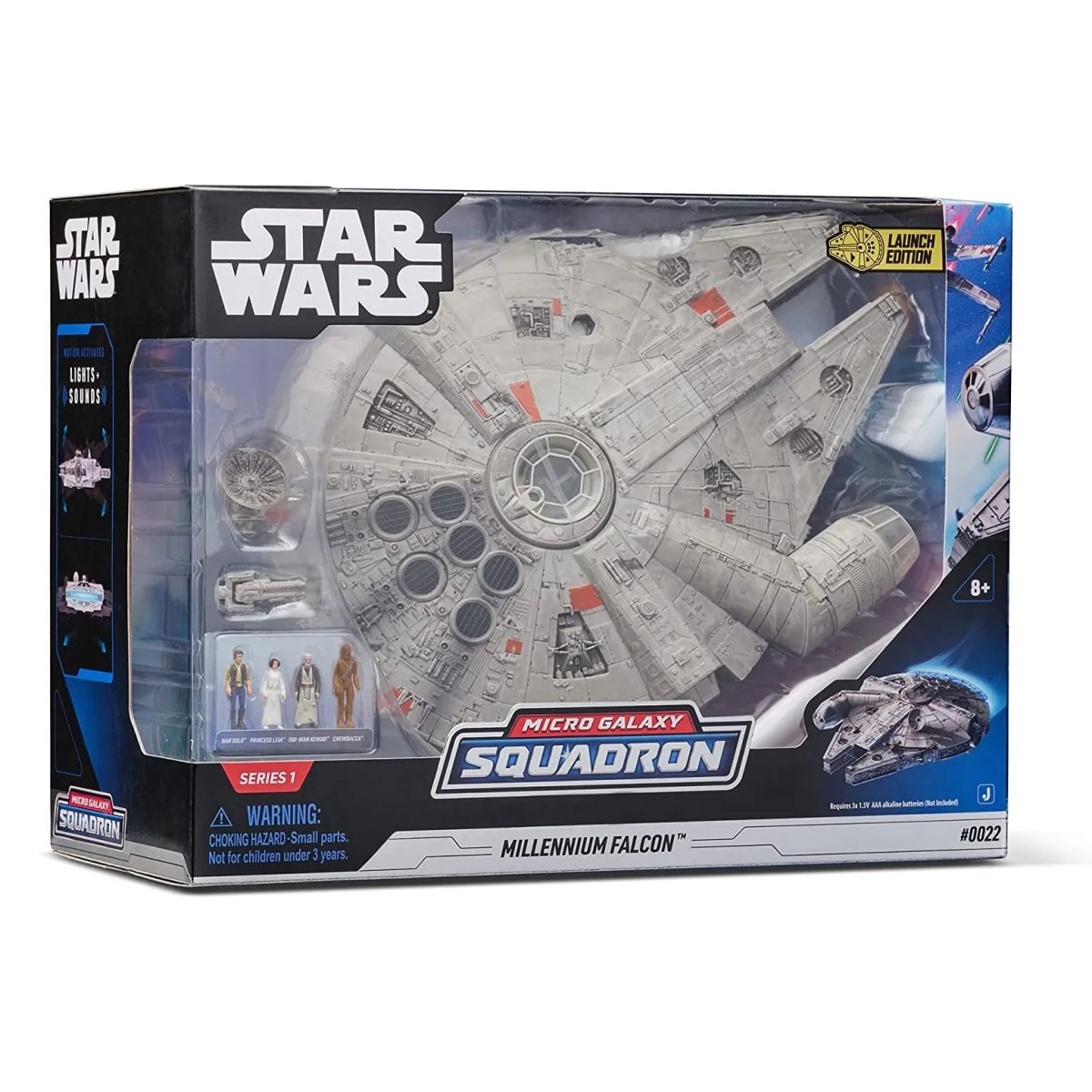Nave Star Wars Millennium Falcon - Halcon Milenario - Micro Galaxy Squadron - Con Luz Y Sonido