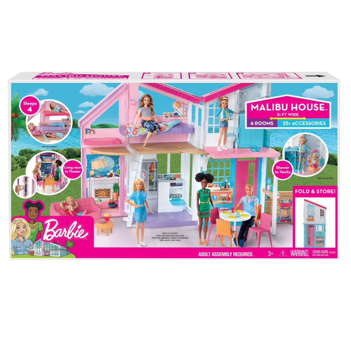Barbie Casa Malibu - 6 Habitaciones +25 accesorios - Malibu House