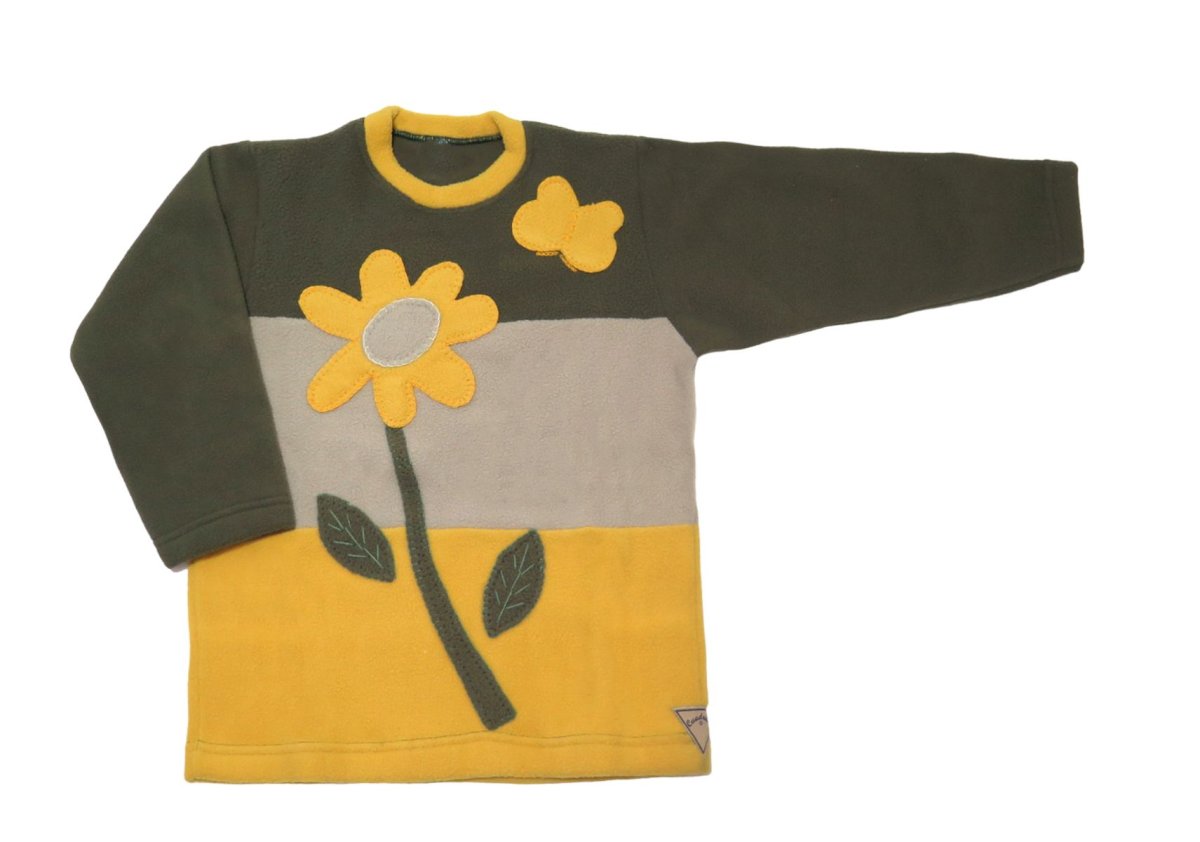 Buzo Polar con Cierre Bordado Girls Flor