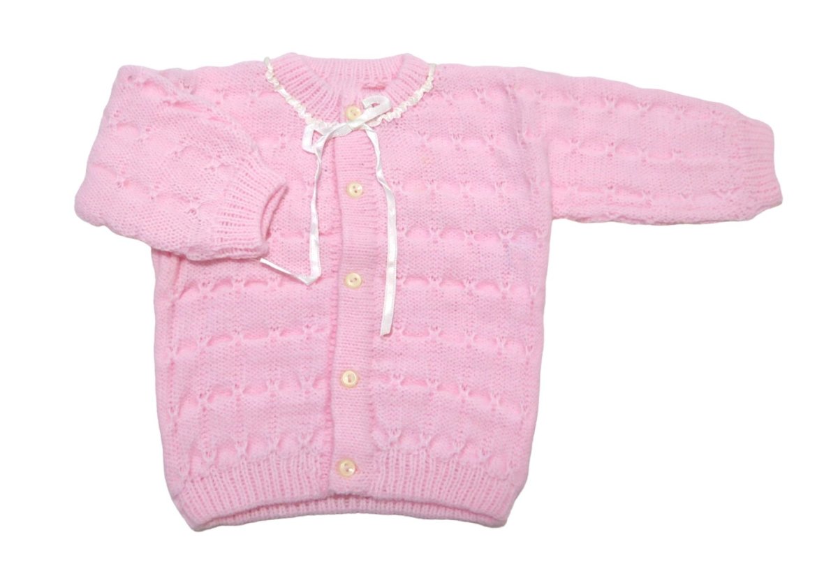 Saquito de Cashmilon con detalle de cinta en cuello