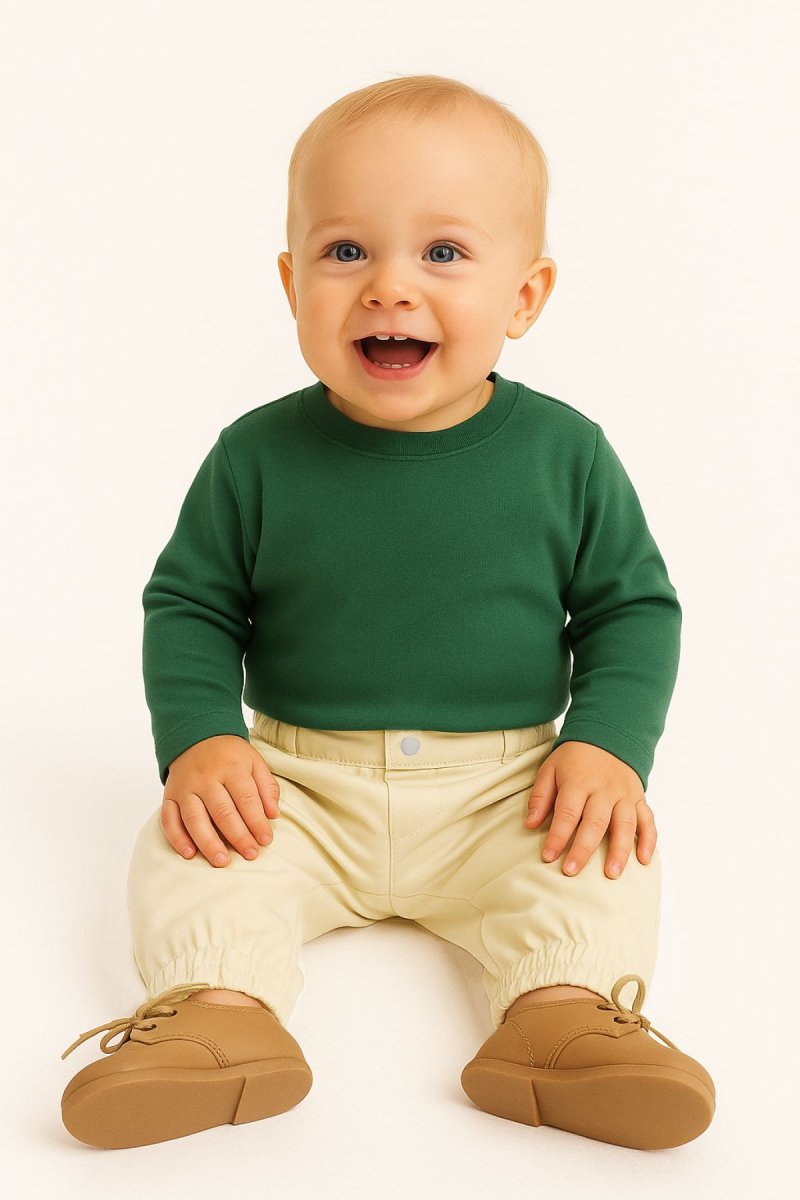 Pantalon Con Cintura y Puño Elastizada