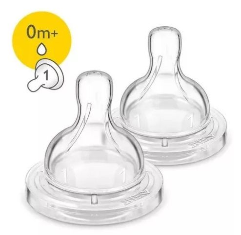 OUTLET sin packagging - TETINAS classic X 2 unidades 0m+ 1 Orificios