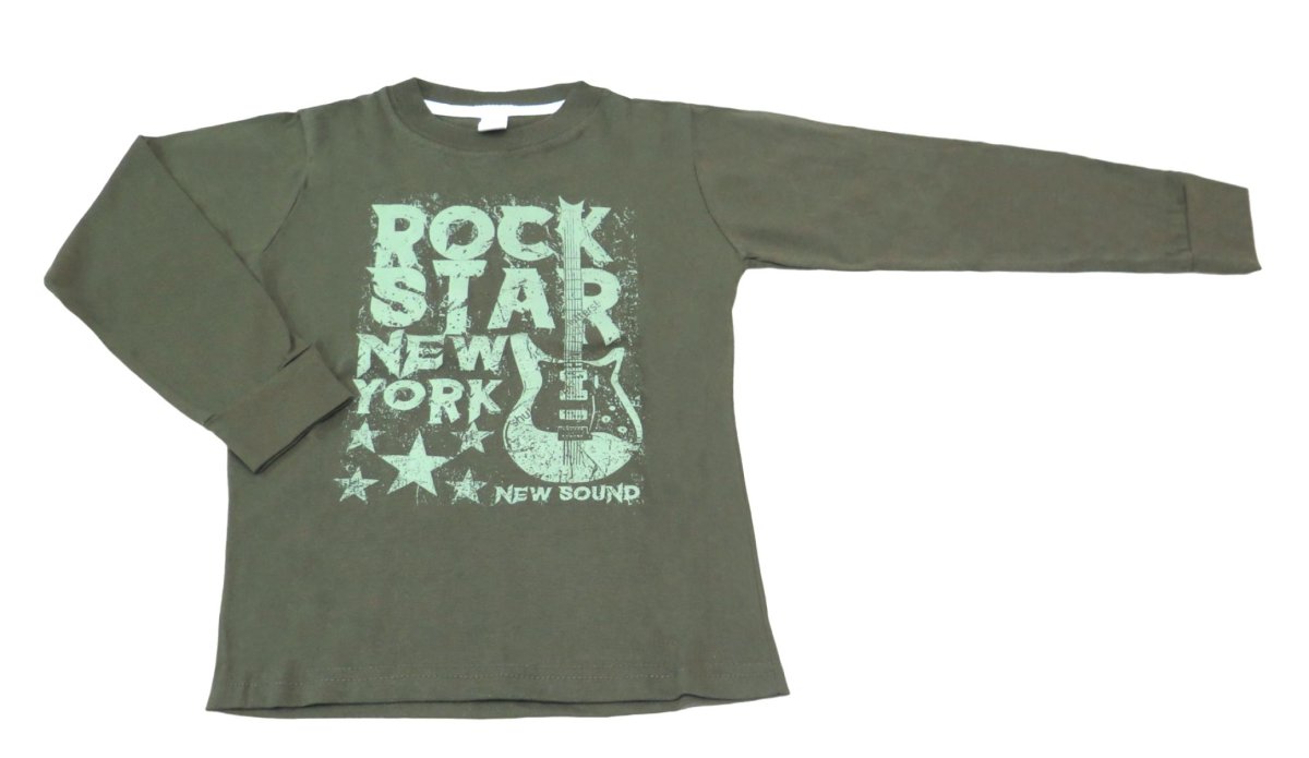 Remera Manga Larga Varon Con Estampado