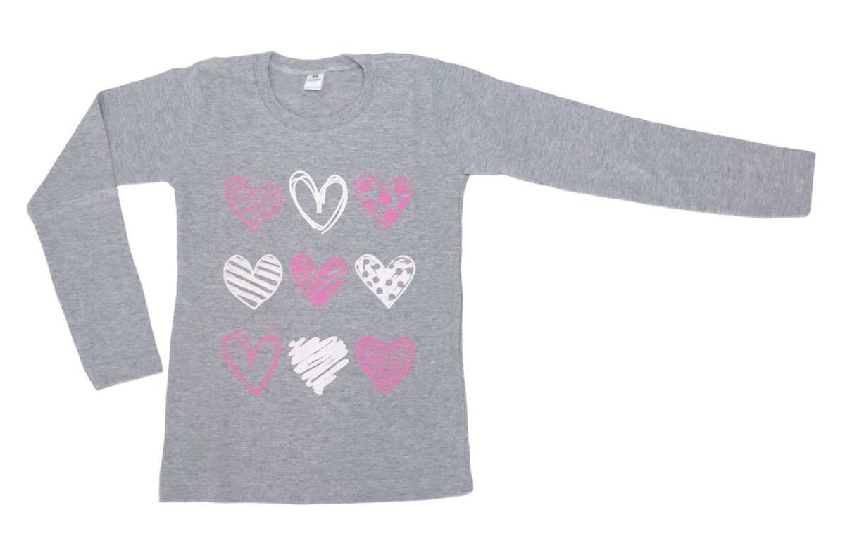 Remera Manga Larga Con Estampado De Algodon Nena