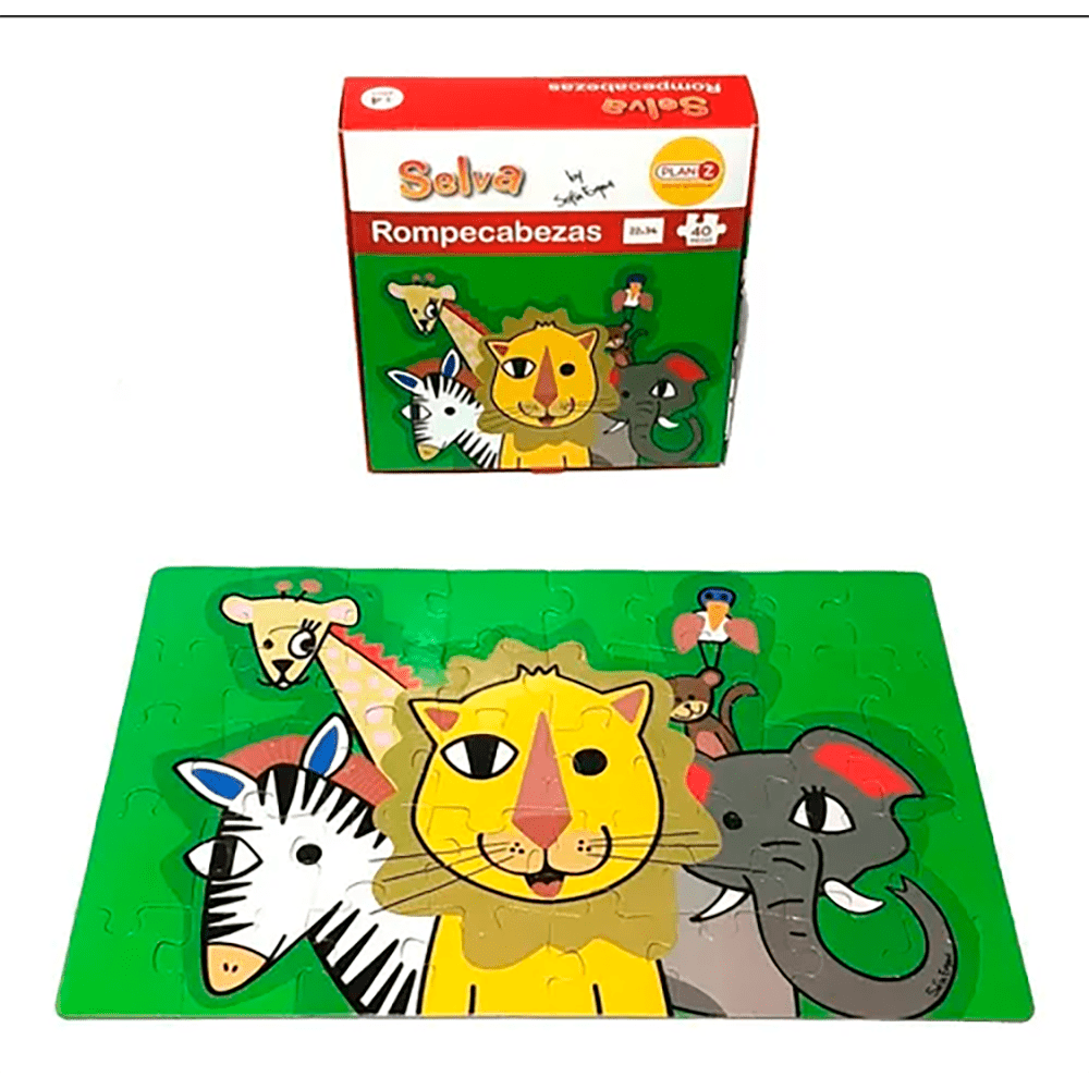 Puzzle Rompecabezas Selva - 40 Piezas