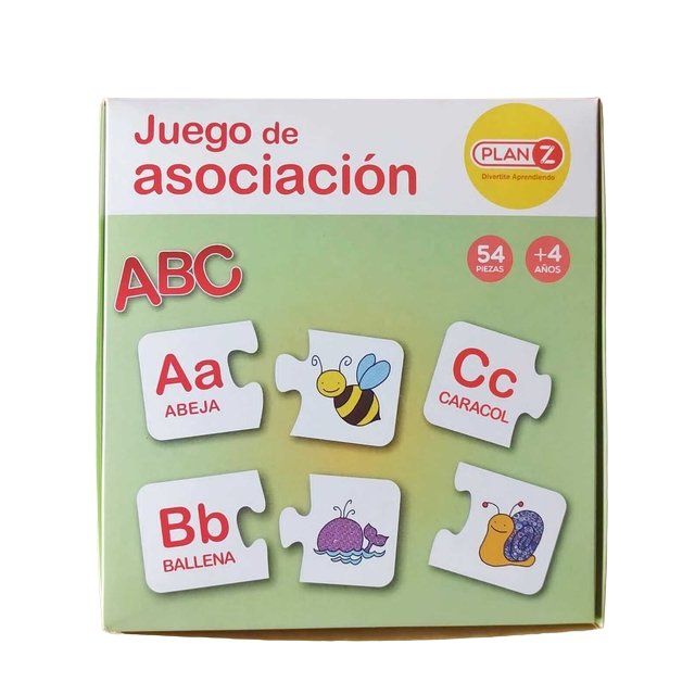 Juego De Asociacion ABC - 54 Piezas