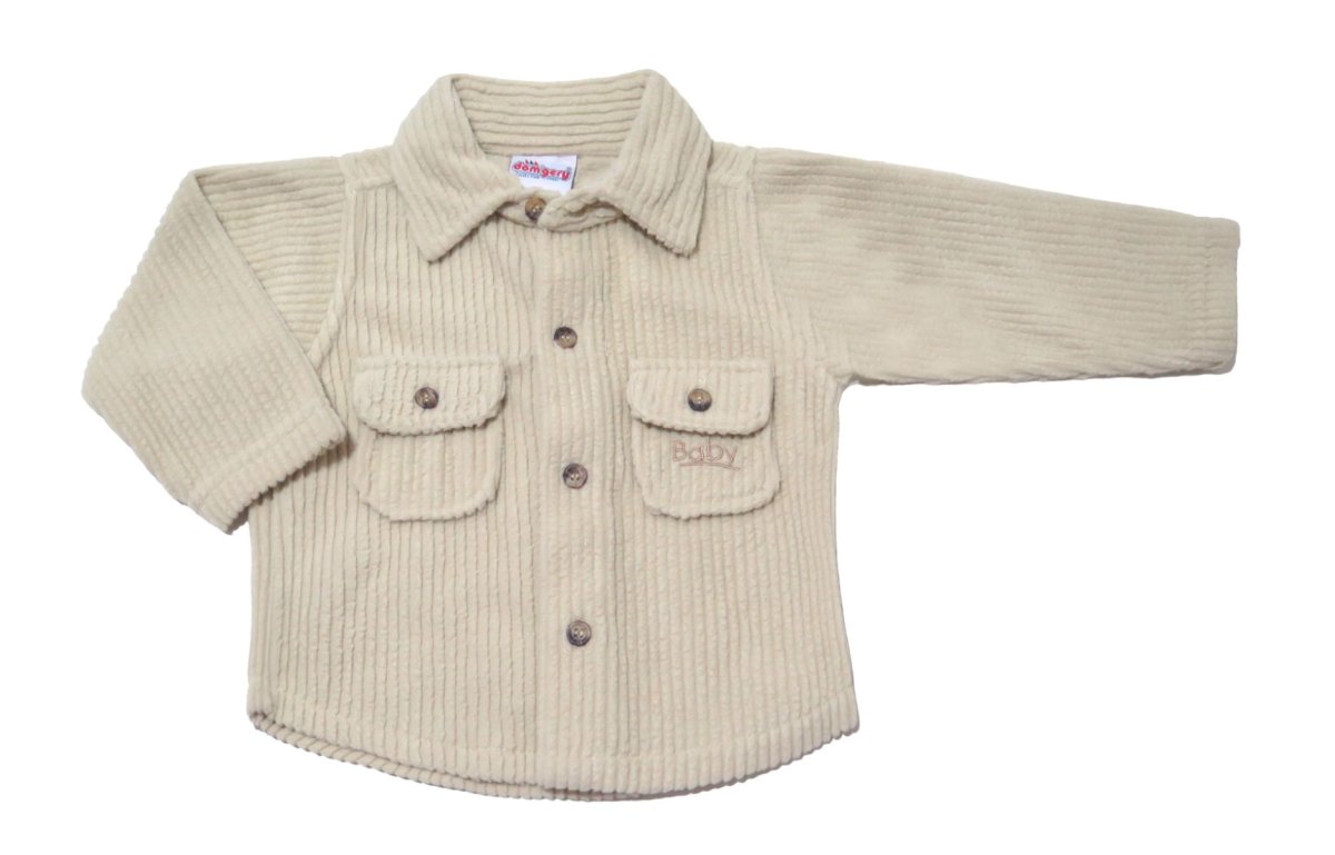 Camisa Manga Larga Corderoy Baston largo