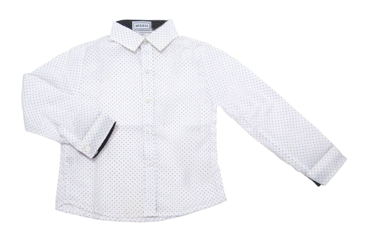 Camisa de Vestir Manga Larga con puntitos