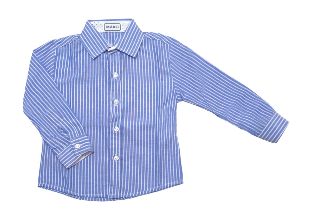 Camisa de Vestir Manga Larga Rayada