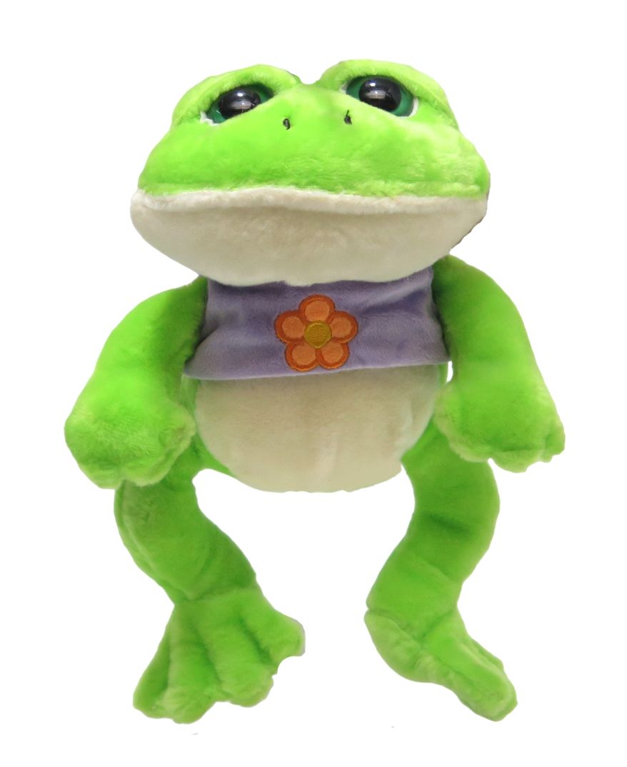 Peluche de Rana Con Sonido Croa