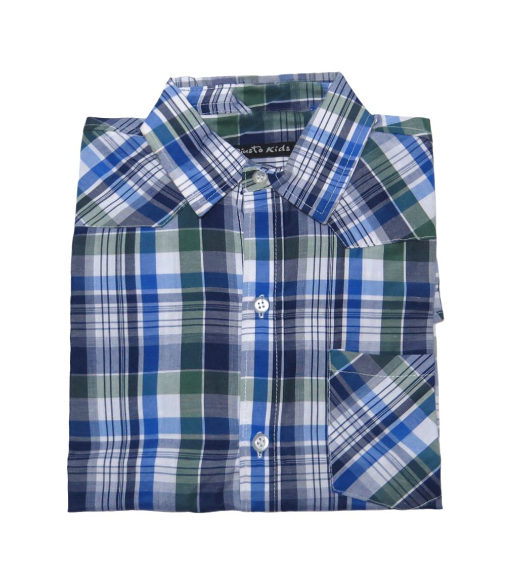 Camisa Varon Manga Larga Escocesa