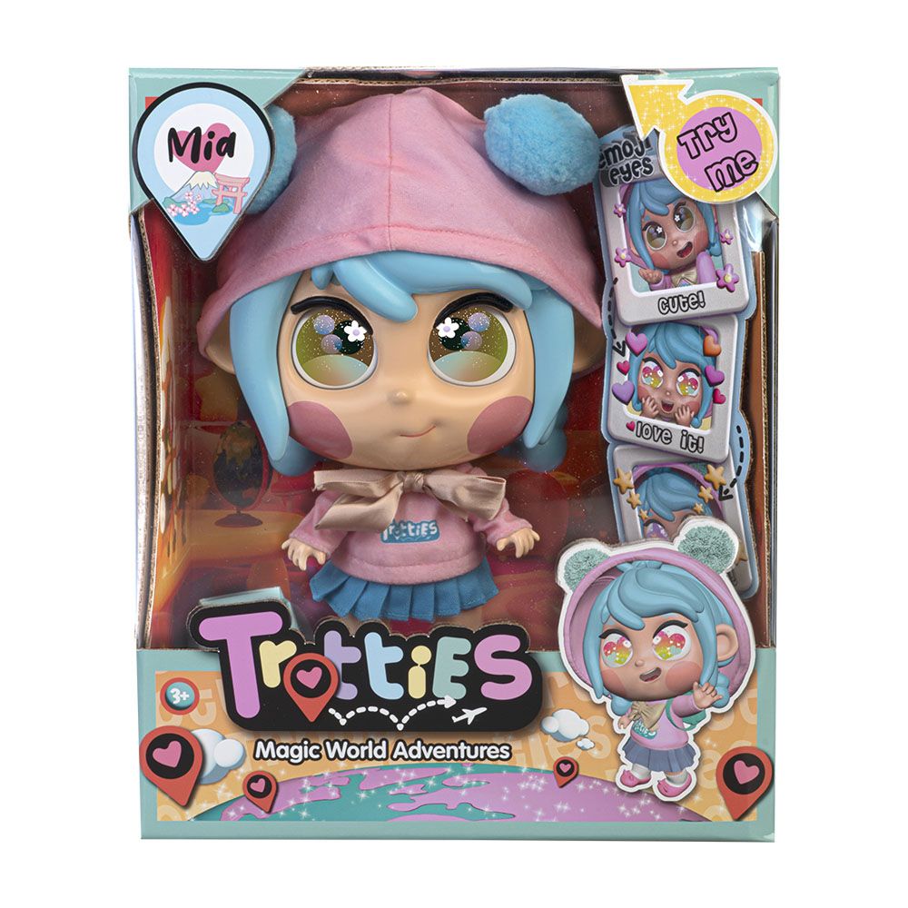 Muñeca Trotties Mia - Ojos Emoji
