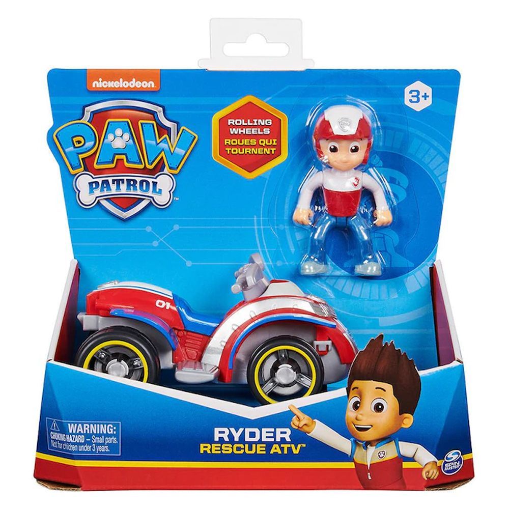 Paw Patrol Muñeco Ryder Con Vehiculo - Figura