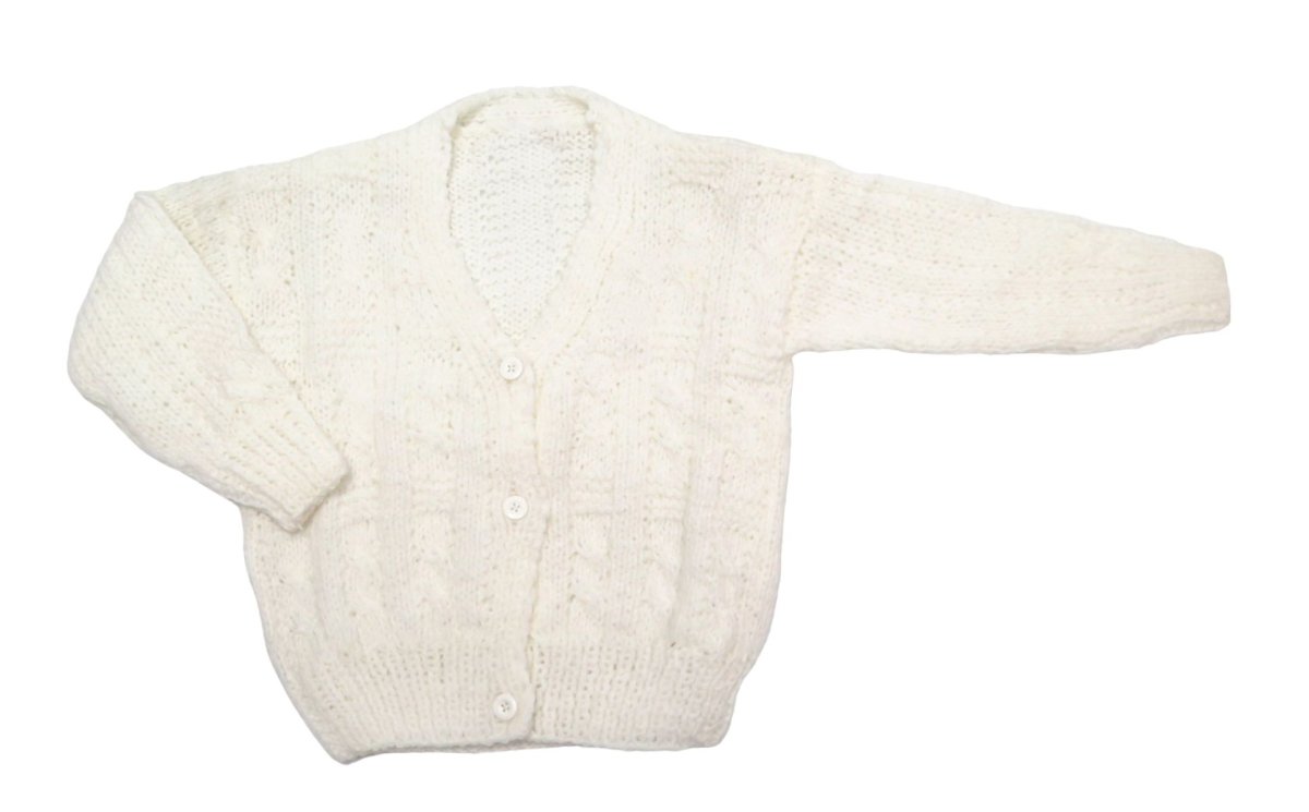 Saco Tejido A Mano Punto Trenza