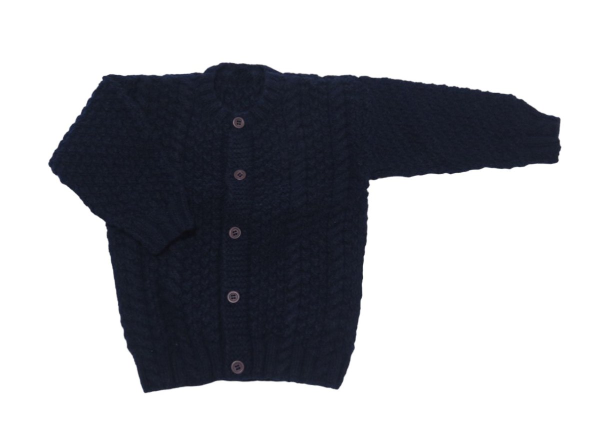 Saco Tejido A Mano Punto Trenza