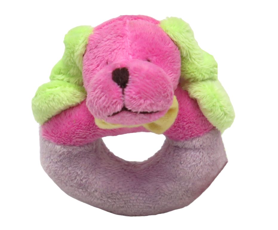 Sonajero de Peluche Con Agujero en el Medio de Perrito