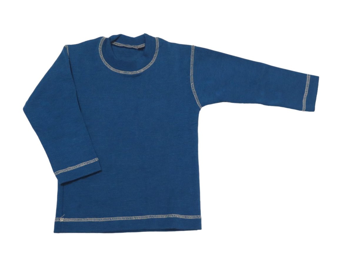 Remera Manga Larga Lisa Algodon Doble