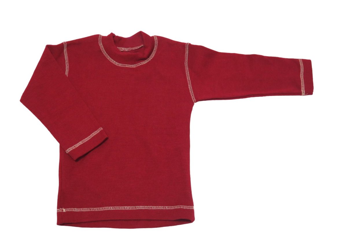 Remera Manga Larga Lisa Algodon Doble