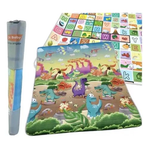 Alfombra Antigolpe Enrollable Reversible Con Bolso Para Transportar - En Rollo