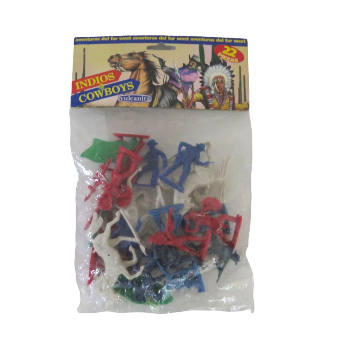 Indios & CowBoys x 22 Pcs con Indios, Caballos, Vaqueros