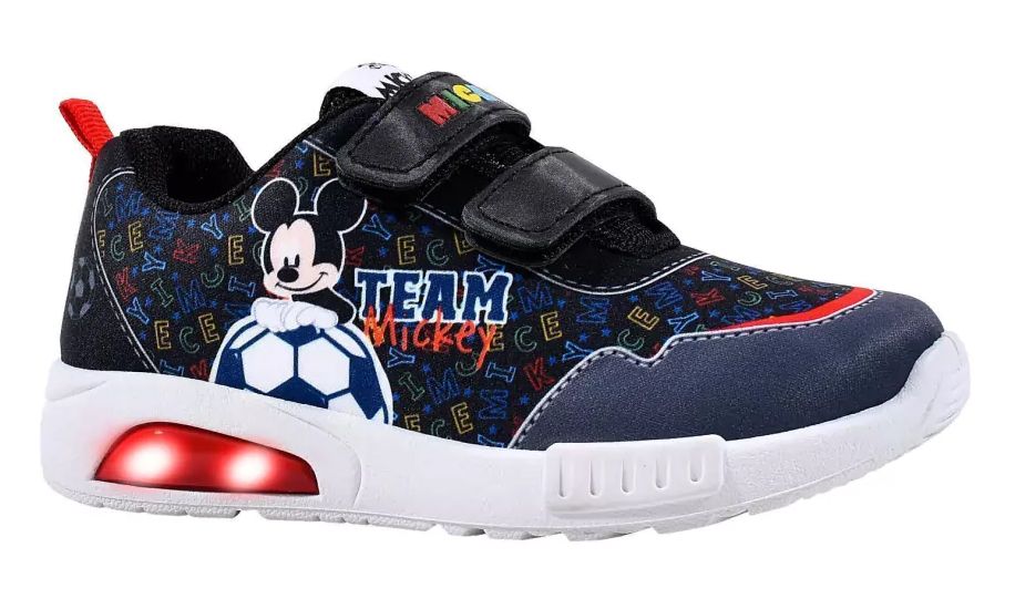 Zapatilla Mickey Velcro - Luz Al Pisar