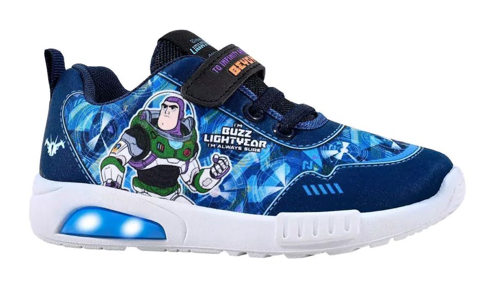 Zapatilla Toy Story - Buzz Lightyear - Velcro - Luz Al Pisar