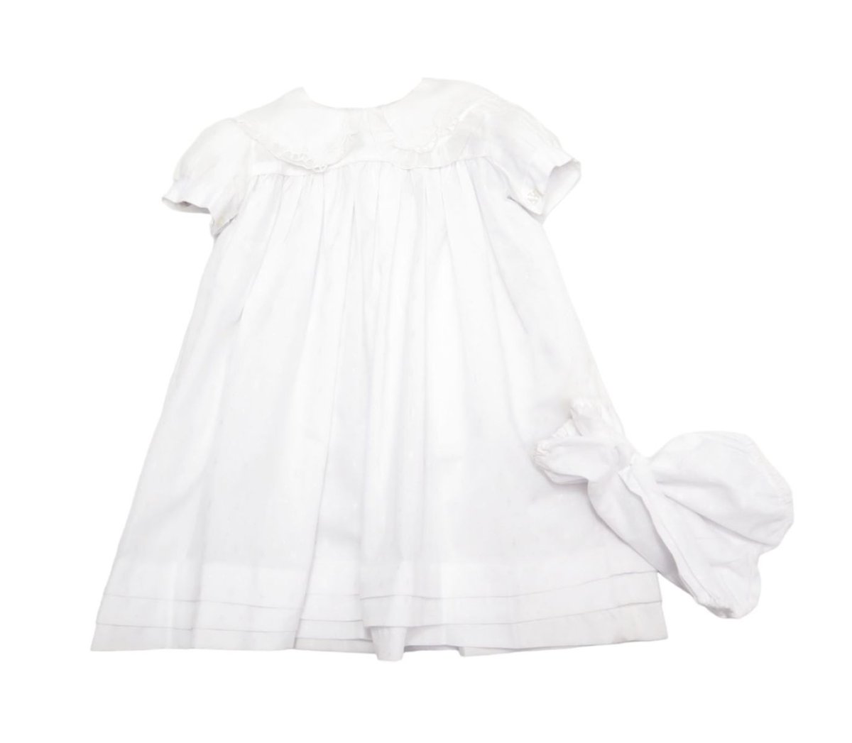 Vestido seda labrada con cuello Roujolie