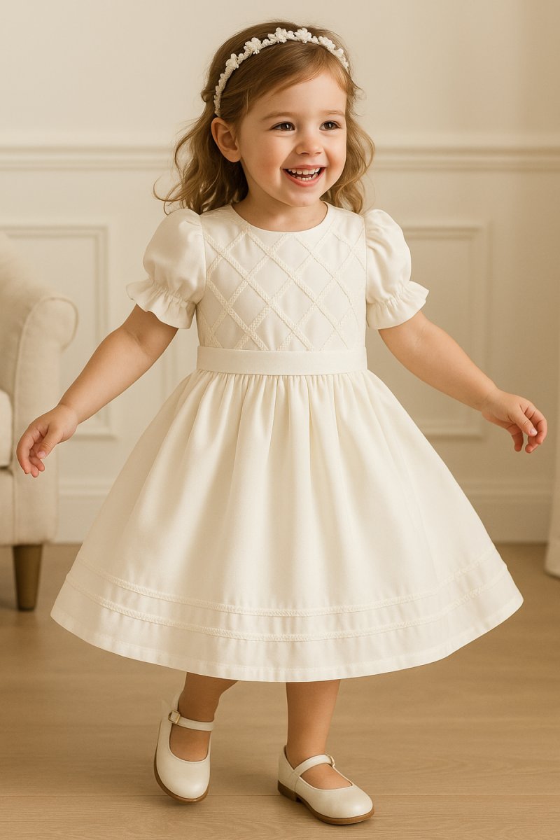 Vestido de Bautismo seda fria