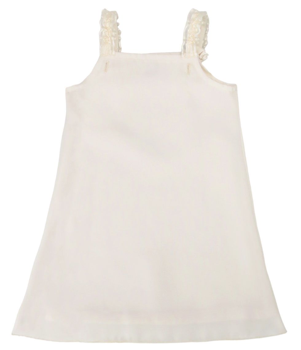 Vestido de Bautismo gasa creep solero