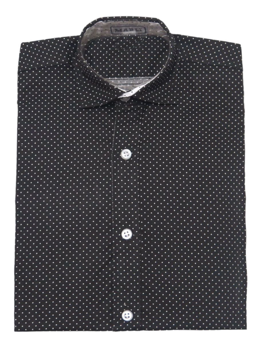 Camisa de Vestir Manga Larga con puntos