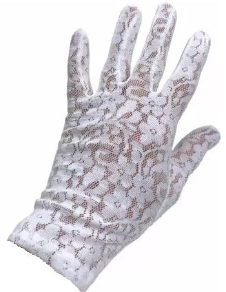 Guantes blancos (Comunion u otro uso) Encaje