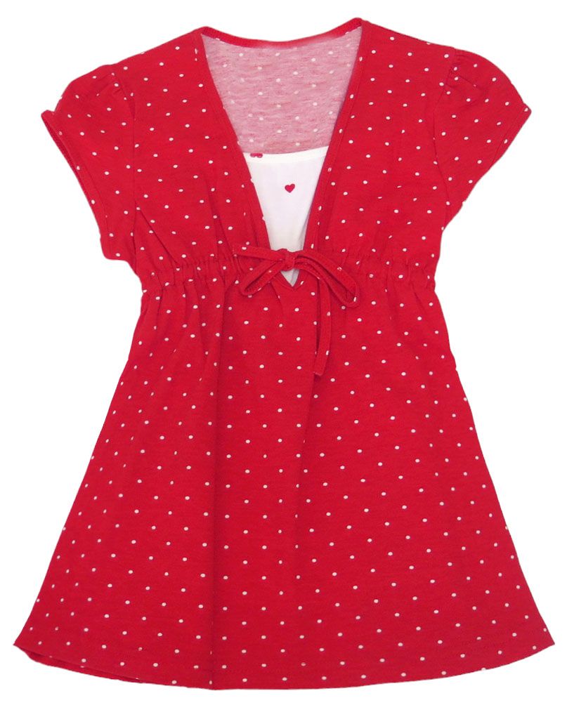 Remeron Vestido De Algodon Con Lunares