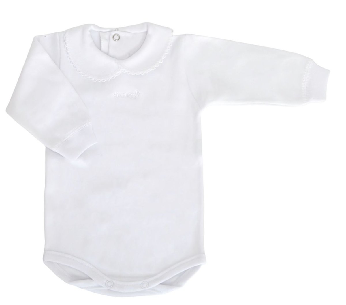 Body Manga Larga Interlook con Cuello Baby