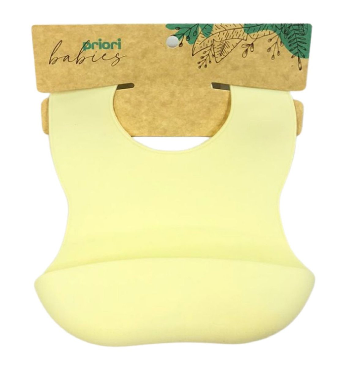 Babero de Silicona Con Cuello Ajustable y Bolsillo