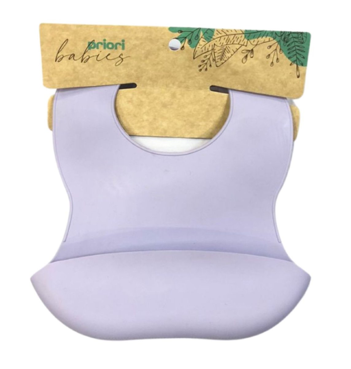 Babero de Silicona Con Cuello Ajustable y Bolsillo