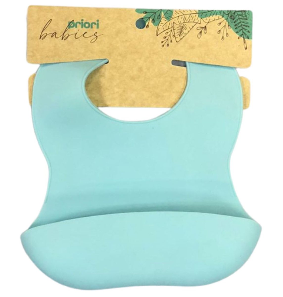 Babero de Silicona Con Cuello Ajustable y Bolsillo
