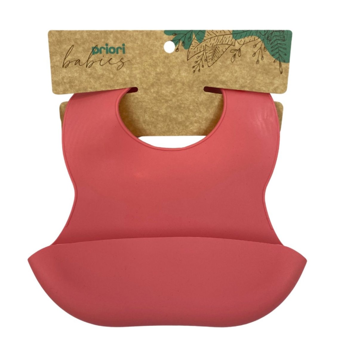 Babero de Silicona Con Cuello Ajustable y Bolsillo