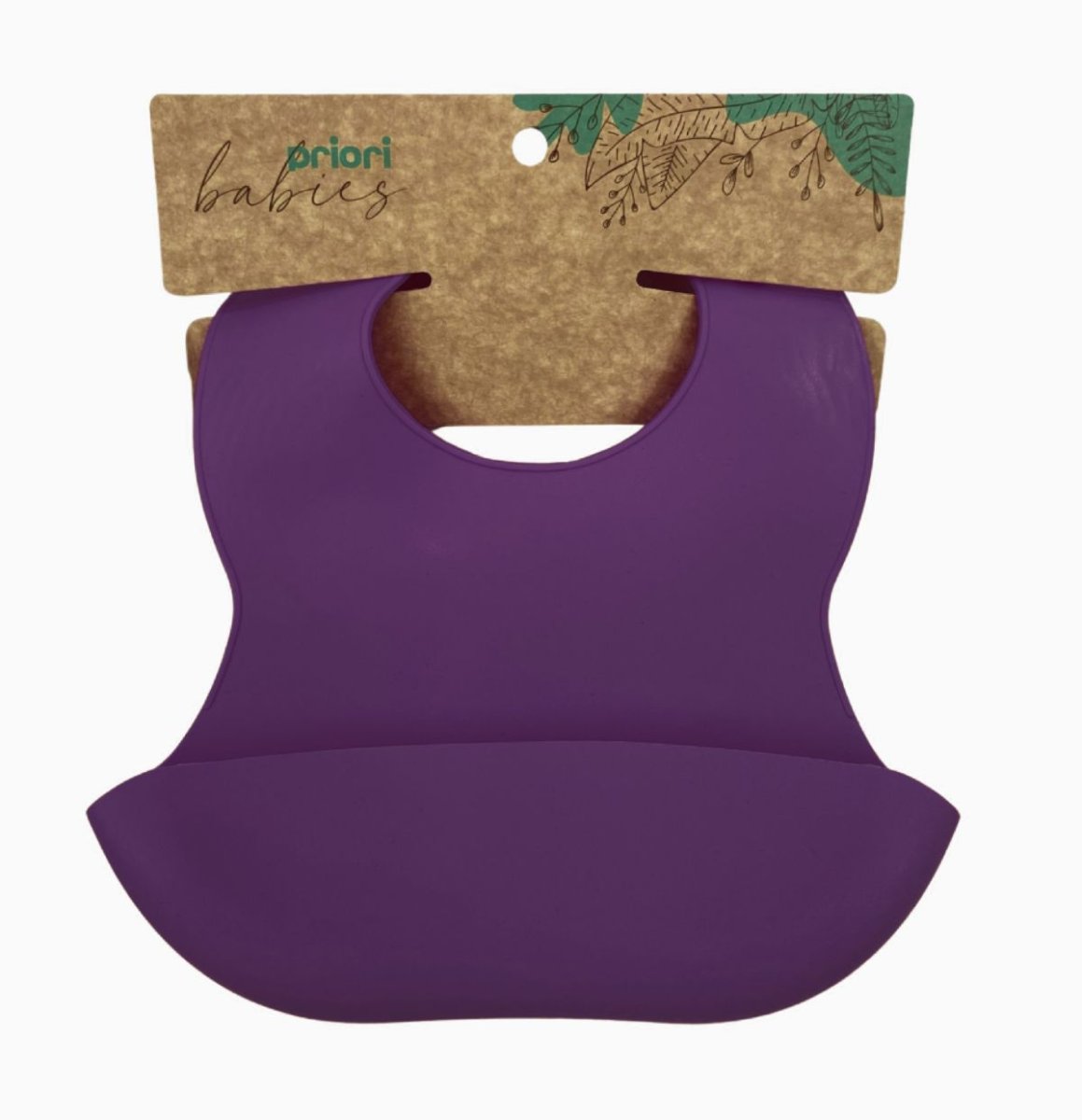 Babero de Silicona Con Cuello Ajustable y Bolsillo