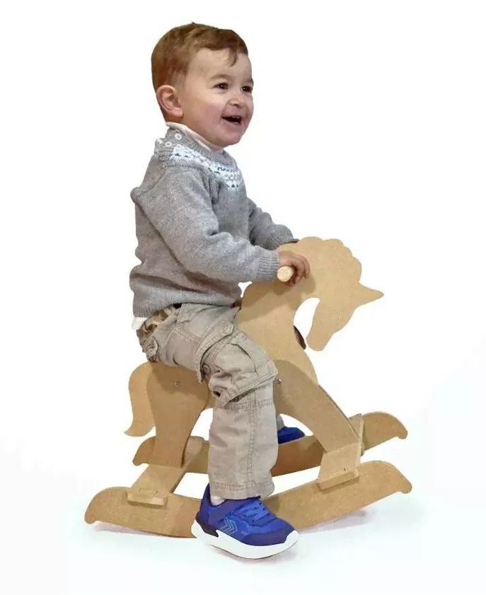 Caballito Mecedor en Madera MDF - Montessori - Caballo