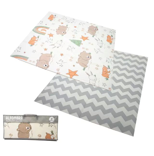 Alfombra Antigolpes Plegable Infantil Reversible 180Cm X 160Cm