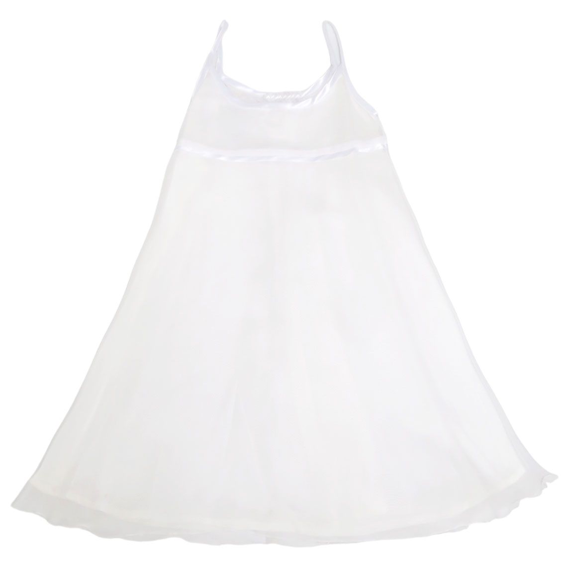 Vestido Bautismo de gasa Liso